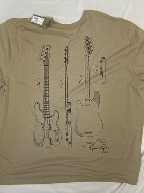 Fender Guitar Graphic Tee Mens 4XL NWT